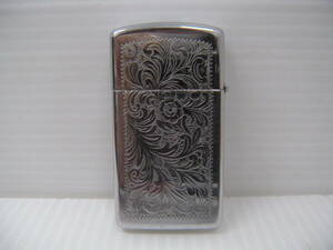 425　zippo 美品 ベネチアン アラベスク シルバー SILVER color 1993年製 ジッポー オイルライタ 着火未確認