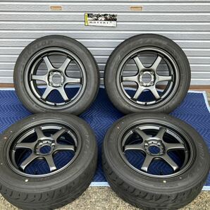 DIREZZA ZⅢ 195/55R15、Prodrive プロドライブ GC-06D 15インチ 6.5J +35 タイヤホイールセット / 検索:TE37 CE28 軽量 シビックの画像1