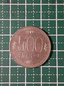 平成31年500円硬貨／市場出回り流通硬貨／使用感あり