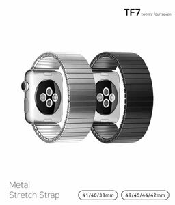 TF7 アップルウォッチ バンド for Apple Watch メタル 伸縮 [49/45/44/42mm]