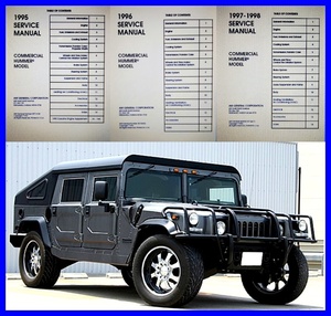 値下げ HUMMER H1 サービスマニュアル SERVICE MANUAL 民間軍用車 整備書 部品書 ハマー