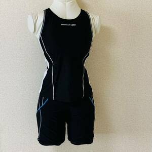 [ on L size under M size ] separate swimsuit dark blue 