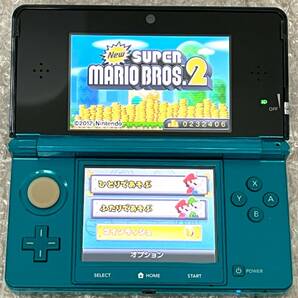 〈一部難あり・動作確認済み〉ニンテンドー3DS 本体 アクアブルー 充電台 NINTENDO 3DS CTR-001の画像9