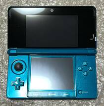 〈一部痛みあり・画面無傷・動作確認済み〉ニンテンドー3DS 本体 アクアブルー NINTENDO 3DS CTR-001_画像7