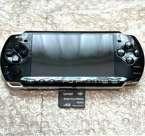 〈美品・動作確認済み・最終型〉PSP-3000 本体 ピアノブラック ＋メモリースティック 4GB PlayStation Portable 薄型