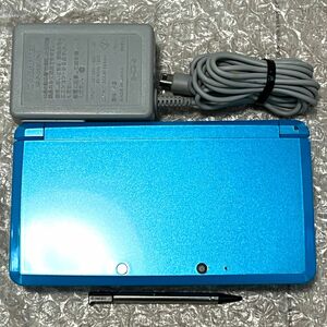 (. beautiful goods * operation verification ending ) Nintendo 3DS body light blue charger NINTENDO 3DS CTR-001