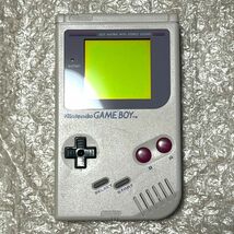 〈美品〉GB 初代 ゲームボーイ ブロス 本体 DMG-01 グレー＋大工の源さん・ドラキュラ伝説・星のカービィ・ワリオランド GAMEBOY bros._画像2