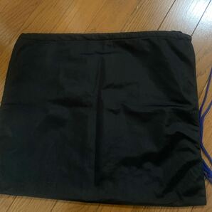 MIZUNO ミズノ野球 シュ－ズ袋 グラブ袋 ブラック巾着袋ビニール製肩掛け袋の画像4