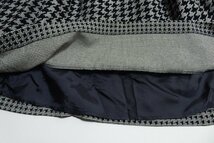 ☆美品☆TOCCAトッカ/グレンチェックフロッキー強ストレッチドレスワンピース：2/白黒nj698_画像7