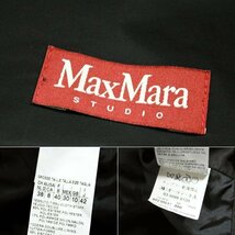 ☆国内正規/美品☆Max Mara Studioマックスマーラ/トレンチコート:42/黒yu354_画像10