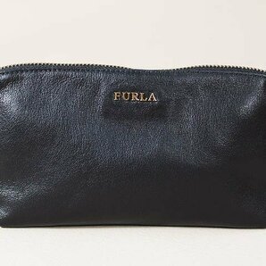 ☆美品☆FURLAフルラ/ポーチ3点セット:コスメポーチ:小物ポーチ:黒系yu330の画像3