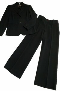 * внутренний стандартный / прекрасный товар *MaxMara Max Mara / черный формальный брючный костюм траурный костюм . одежда :38/ чёрный nj710