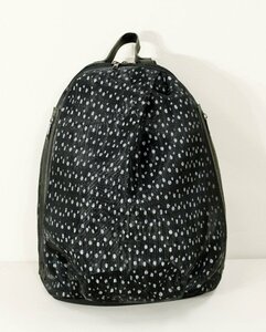 * beautiful goods *. rain senso Uni ko/chu-ru Layered dot pattern rucksack : black series yu459