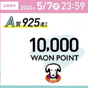 懸賞 応募券 ( 10,000 WAON POINT 、ほかの画像1