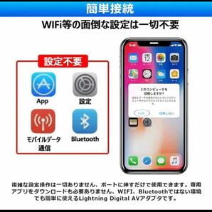 iphone HDMI変換ケーブルiphoneテレビ接続ケーブルの画像6