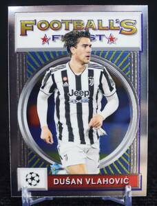 2022 Topps Finest Flashbacks Dusan Vlahovic ドゥシャン ヴラホビッチ Juventus サッカー カード Serbia