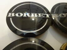 BORBET ホイール センターキャップ 4個 黒 56mm 74404 ボルベット ブラック_画像5