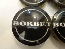 BORBET ホイール センターキャップ 4個 黒 56mm 74404 ボルベット ブラック_画像3