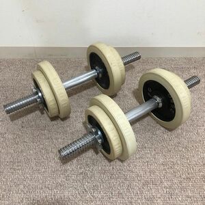 ★WILD FIT ワイルドフィット★ダンベルセット ラバーリング付き 20kgセット(片手10kg×2組 Φ28mm)★