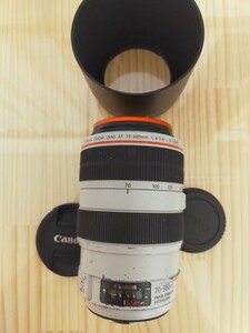 ★実用品★ CANON キヤノン ZOOM LENS EF70-300mm F4-5.6L IS USM 望遠 白レンズ