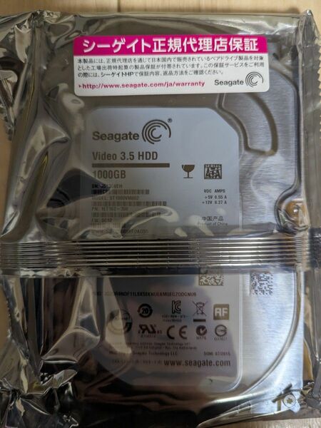 Seagate 内蔵 Video 3.5 HDD 1TB ST1000VM002