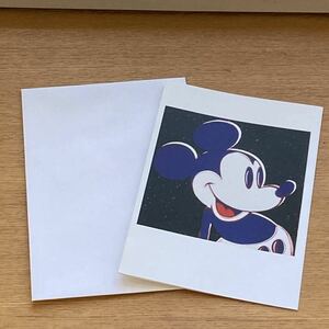 ① アンディウォーホル Andy Warhol　グリーティングカード　 ミッキーマウス MickeyMouse 　ディズニー　Disney