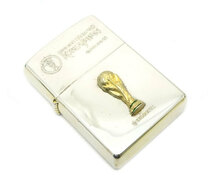 中古 未使用品 Zippo ジッポ 日韓ワールドカップ記念 オイル ライター_画像2