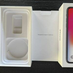 美品 Apple iPhone X MQC12J/A space gray 256GB A1902 SIMフリー 付属品：箱の画像6