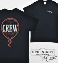 B'z LIVE-GYM 2015 EPIC NIGHT スタッフ　Tシャツ CREW Lサイズ　新品未開封　稲葉浩志　松本孝弘 B'z party 限定_画像2