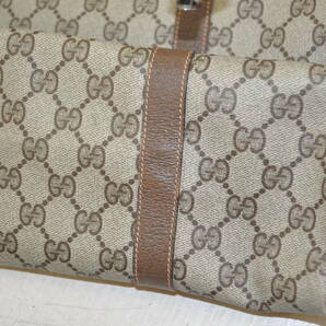 T◎GUCCI グッチ GG柄 PVC トートバッグ 156.02.110 USED品の画像6