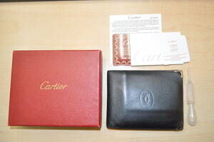 T◎Cartier カルティエ マストライン 二つ折り財布 USED品