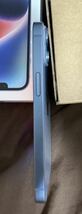 iPhone14 128GB ブルー　アップルストアで2024年3月22日新品購入したばかり　非常に美品です_画像3