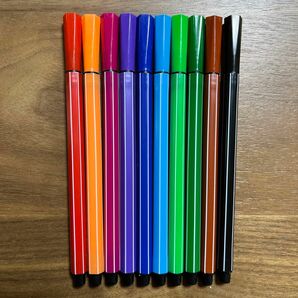 水性ペン マーカー 文房具 筆記用具 ペン 10色セット