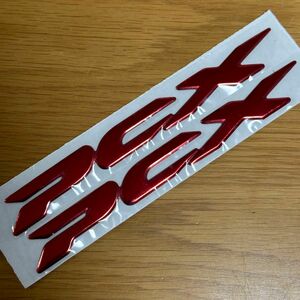 【新品】PCX 軟質樹脂製 立体エンブレム ステッカー 赤色 レッド