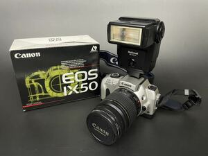 Canon EOS IX50 キャノン イオス ZOOM LENS EF 58㎜ 28-80mm 1:3.5-5.6 一眼レフ フィルムカメラ National PE-250S 箱付き