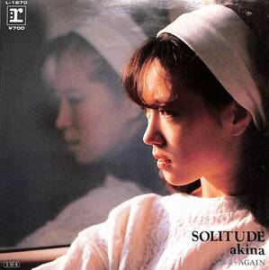 C00197204/EP/ Nakamori Akina [Solitude / Again (1985 year *L-1670*take leather yukihite* oh . Mai composition )]