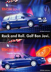 J00012929/▲▲音楽チラシ/ボン・ジョヴィ「Rock and Roll. Golf Bon Jovi.」