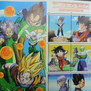 ★ドラゴンボール改★ アニメ／ヒーロー／ヒロイン ２０１２年  ８０円切手×１０枚 ８００円分 額面割れ 新品・未使用の画像3