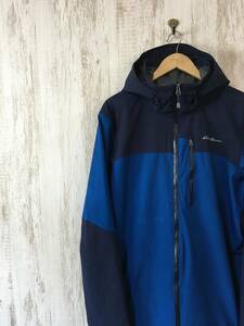 V495☆【マウンテンパーカー】Eddie Bauer エディーバウアー 青 紺 TL