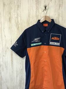 AT334☆【レーシングシャツ】KTM RACING マルチカラー S