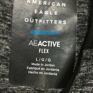 534☆【AE Active FREX フーディージャケット】AMERICAN EAGLE アメリカンイーグル パーカー L グレーの画像4