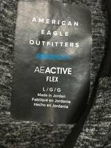 534☆【AE Active FREX フーディージャケット】AMERICAN EAGLE アメリカンイーグル パーカー L グレー_画像4