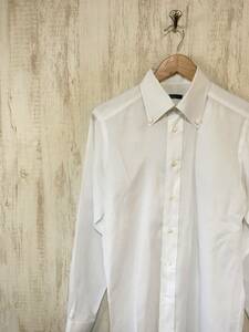 550☆【ボタンダウン ドレスシャツ】TOMORROWLAND トゥモローランド 白