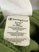 V566☆【REVERSE WEAVE スウェットパーカー】Champion チャンピオン リバースウィーブ 黄緑 S_画像7