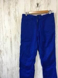 P366*[ color pants work pants ]RUGGEDlagido blue L