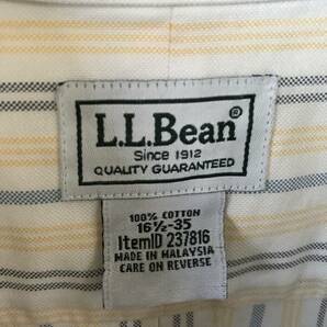 V632☆【ストライプ ボタンダウン オックスフォードシャツ】L.L.Bean エルエルビーン マルチカラーの画像5