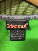 642☆【リブトラックジャケット】Marmot マーモット ジャージ 黄緑 S_画像9