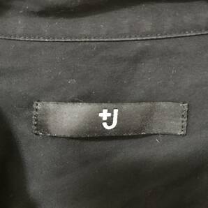 687☆【ジルサンダーコラボ スタンドカラ―シャツ】+J UNIQLO ユニクロ 黒 Mの画像6