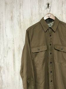 712*[ American Casual рубашка work shirt ]L.L.Bean L e рубин n чай S