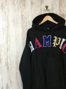 V690*[ arch Logo REVERSE WEAVE sweat Parker ]Champion Champion Rebirth we bL black 